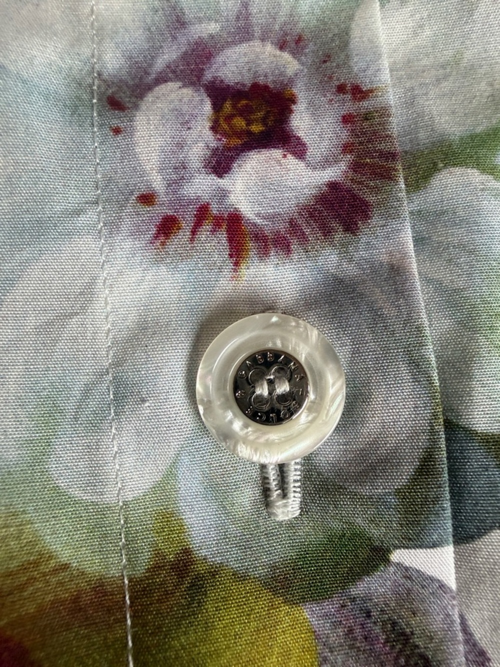 Dolce & Gabana ✨ Matching Set ✨ Nocturnal floral print top and skirt LIKE NEW - Picture 15 of 17